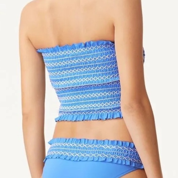 Tory Burch Costa Tube Top in Blue Dusk Women’s Large - Picture 7 of 8